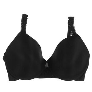 NATORI Women’s black Satin Underwire Full Coverage Bra size 40DDD NWOT